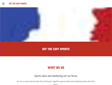 Tablet Screenshot of offthecuffsports.com
